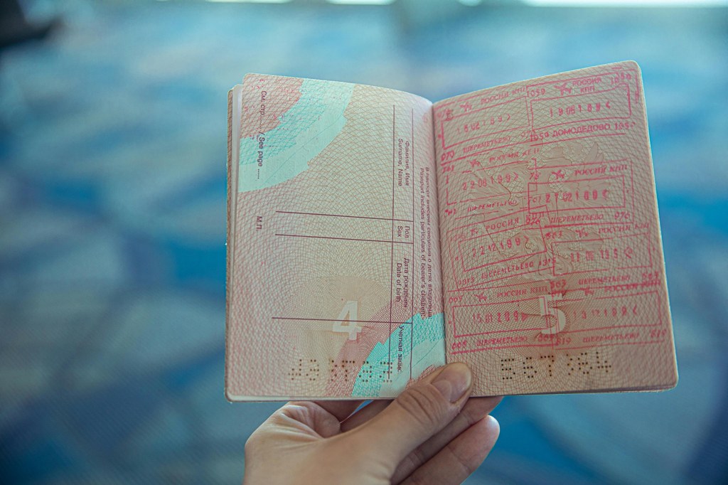 Passport and international document for apostille service